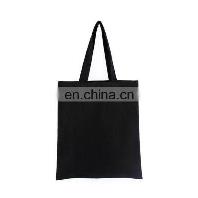 Cheap Custom Logo Print Small Large Black White Eco Friendly Canvas Shopping Bags Reusable Beach Natural Cotton Canvas Tote Bag photo-2