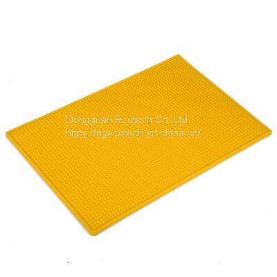 Solid no Logo PVC Rubber Beer Bar Mat Eco Water Proof PVC Drinking Bar Rail Mat Silicone Bar Mat Spill Bar Mat photo-2