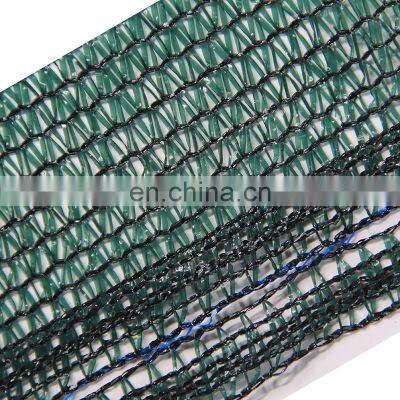 Red de plástico HDPE tejida al 75%, red de sombra agrícola de color verde oscuro