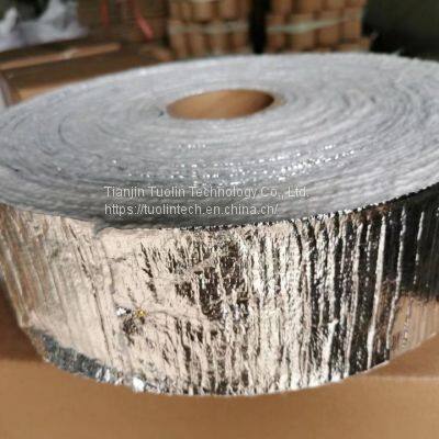 Ceramic fiber fabric with aluminum foil