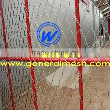 Stainless steel hand woven rope mesh ,stainless steel inter weave rope mesh , cable mesh , rope net | generalmesh