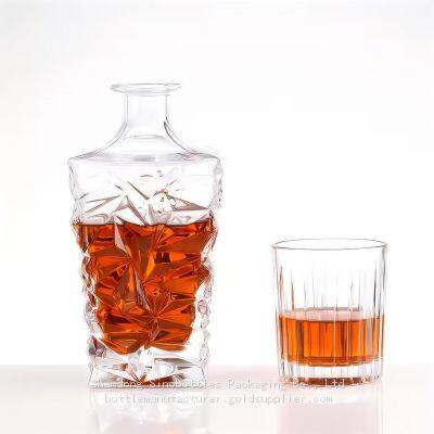 750ml Exquisite Emboss Premium Tequila Bottle Private Custom for Sale SinoBottles Packaging