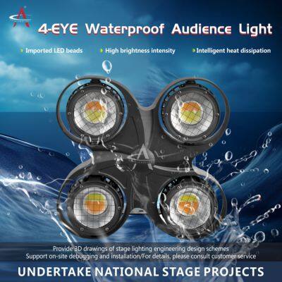 BD04F Binder 4*100W IP65 Waterproof Par Light LED Beads RGBW Full-colored Optional Audience Light
