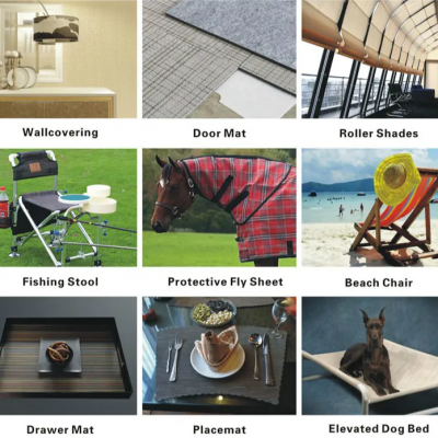 Anti-UV transparentes PVC-beschichtetes Polyester-Maschengewebe, Poolzaunstoff für draußen, Textilene-Gewebemaschengewebe/PVC-Gewebemaschengewebe Großhandel photo-5