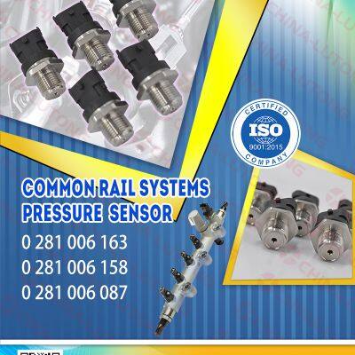 0 281 006 163 engine common rail pressure sensor for Toyota Auris Corolla Peugeot Opel
