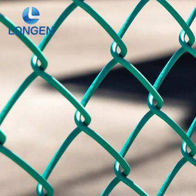 Easily Assembled Galvanized Diamond Wire Mesh and Waterproof Pvc Coated Chain Link Fences Price