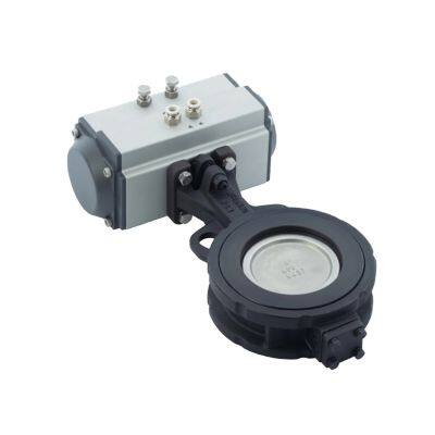 Прямые продажи от производителя. Пневматический двойно-экцентрический шаровой клапан с зажимом