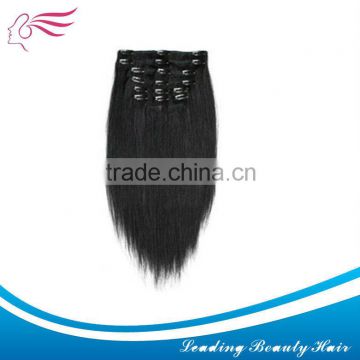 High quality natural black cheap remy human hair extension