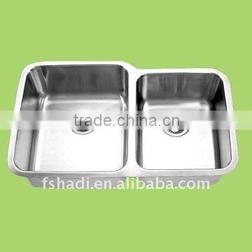 foshan double bowl undermount kitchen sink HD810525A