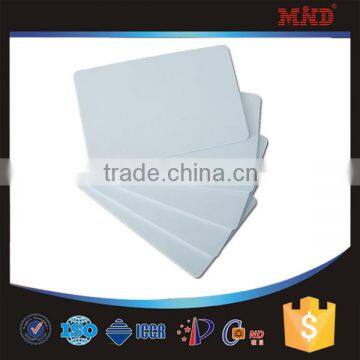 MDC71125khz / 13.56mhz blank rfid cards , blank pvc chip card rfid