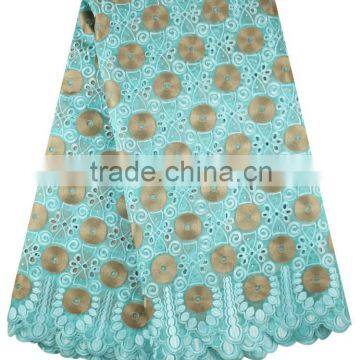 Mitaloo MOG0190 New Design Of Green Lace Fabric Organza Lace Fabric Oganza