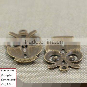 Wholesale Hollow Out Diy Jewelry Large Zinc Alloy Owl Pendant photo-4