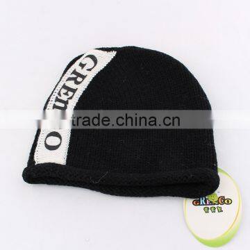 2015 Fast Shipment Hot Selling Kids Girls Baby Handmade Hat Crochet Knitting Beret Hats Caps Cute Winter Beanie in three colors