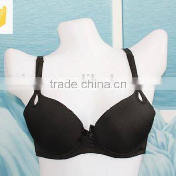 2016 sexy black single women bra /OEM service undergarment