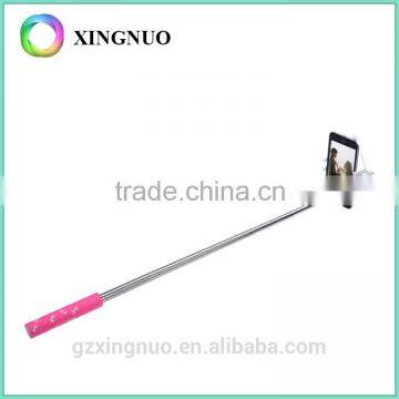 Selfie stick monopod with foldable handheld for cell phone