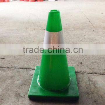 18" Lime Green Orange Colored Traffic Safety Cone Used PVC Traffic Cones photo-5