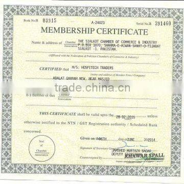 sialkot chamber of commerce certificate for surgic