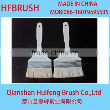 Wooden handle wool brush