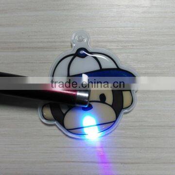 promotion gift keychain with led light & keychain led squeeze light