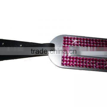 Rhinestone Luggage Tag Laser Custom Logo Sparkle Gift