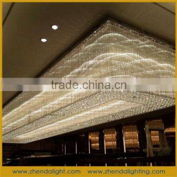 Modern rectangular modern led ceiling light&glass chandeliers & pendant lights