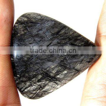 Black Ruhtile Cabochon