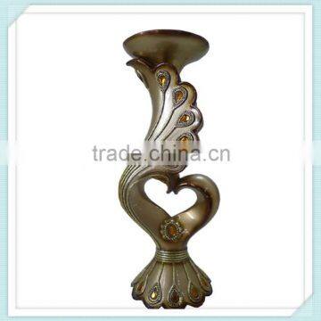 Unique Resin Silver Plated European Candlestick
