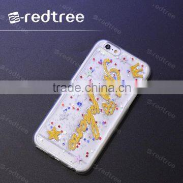 glitter bling star soft tpu DIY fashion case for girls