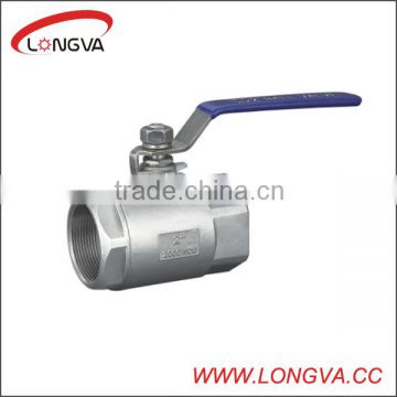 China stainless steel cf8m 2pc ball valve