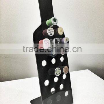 Custom Wine Stopper Display made out of Gloss Black Acrylic