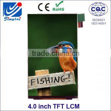 Custom 4.0 inch tft lcd advertising display module with ILI9806E