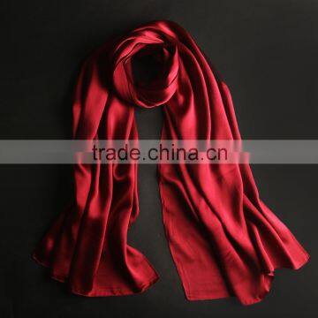 2016 Newest style fashion colors 100% 16mm silk custom design Satin scarf