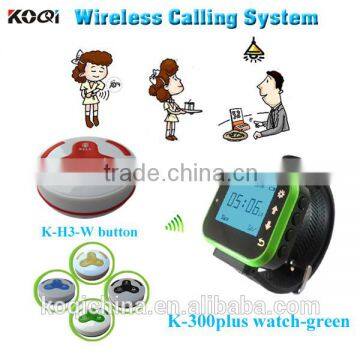 Wireless Restaurant Buzzer Transmitter Waiter Smart Watches Guest Pager Guest Paing System