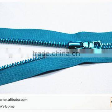 Magic Blue Plastic Zipper Manufacturer Wholesale Plastic Zipper for Garment and Bag photo-2