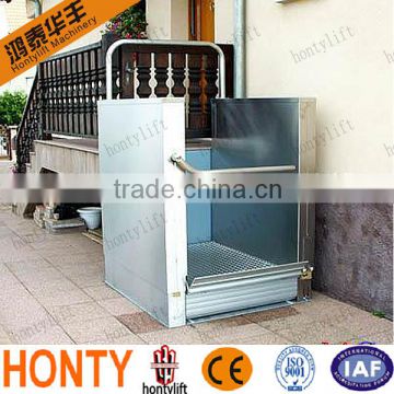 outdoor vertical 300kg obstacle-free home elevators cost with CE