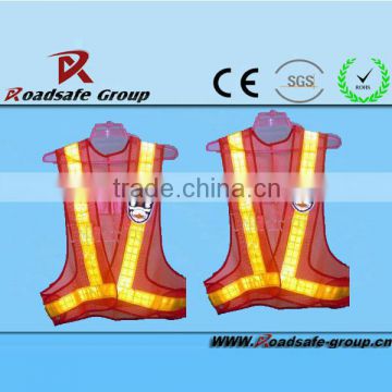 High visibility outdoor led police reflective safety vest