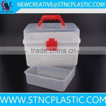 General Purpose Waterproof Medical Rescue 3 Compartments Partitions FIRST AID Medicine BOX with tray