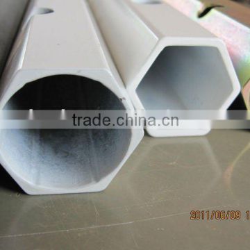 hexagon steel pipe, seamless steel pipe, powder coating treatment steel pipe