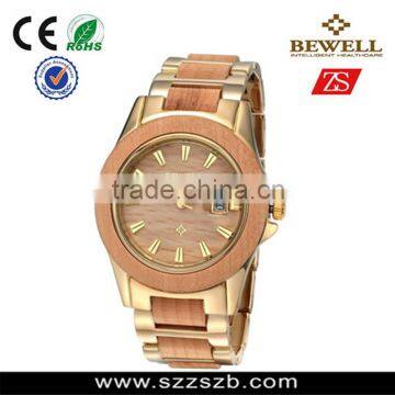 Handmade 1- 5 TAM Water Resistant Wood Steel Watch With Customer Logo