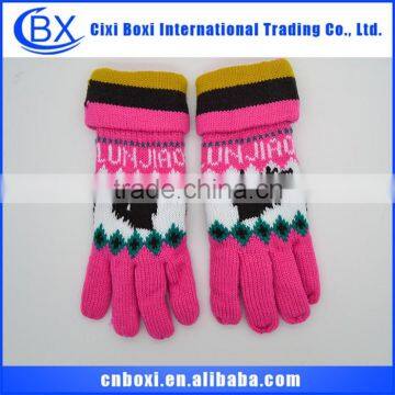 2014 Christmas gift custom muti-color acrylic magic stretch gloves