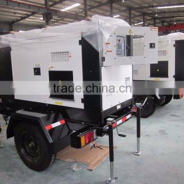 Low price trailer 30kva mobile generator