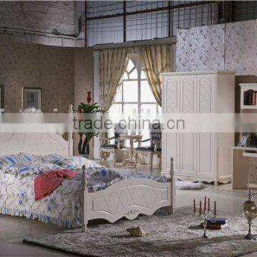 french style bedroom set furniture /french children studyroom single bed design H202