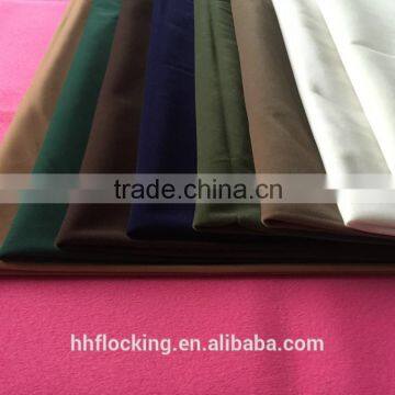 knitted polyester flock fabric for car seat fabric