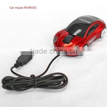Red Car Shape 3D Optical USB Wired Mouse Mice For Computer PC Laptop Notebook