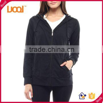 Ladies Winter Women Fitness Zip-up Hoodie Jacket