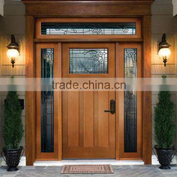 Hispanic Style Unique Door Designs With Glass Transom DJ-S9508STHS