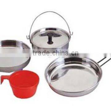 Stainless Steel 1- Person Mess Cookware Kit