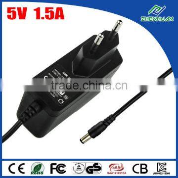 Multi function AC DC 5V 1.5A adapter for hidden cameras with various plug