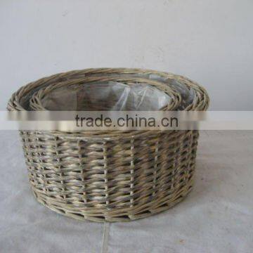 willow flowerpot with liner