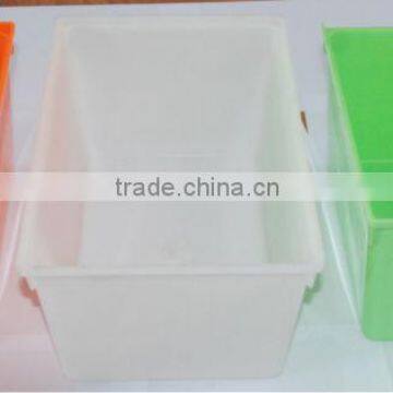 Colorful plastic food storage container